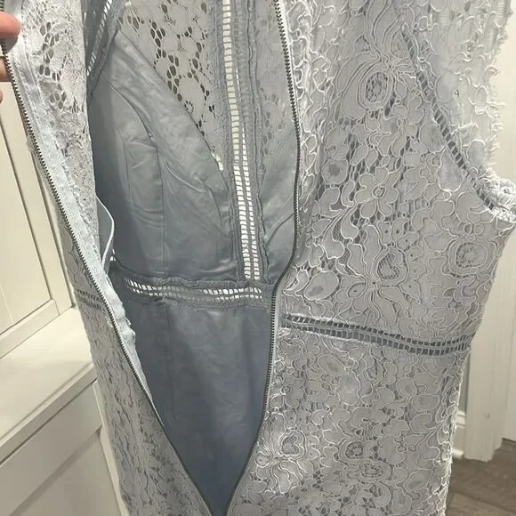 BARDOT Light Blue Mariana Light Blue Mist Pencil Dress, Size 6/S - Picture 10 of 12